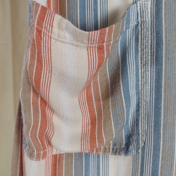 NWOT AE Wide Leg Pants Striped Size Medium - Picture 4 of 13